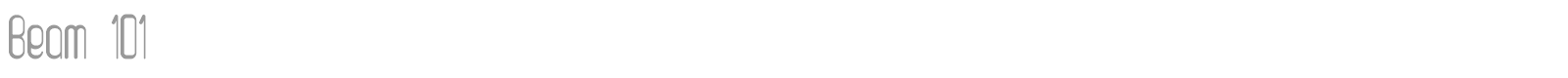 Beam 101 font preview